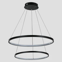 ΦΩΤΙΣΤΙΚΟ ΚΡΕΜΑΣΤΟ ΣΤΡΟΓΓΥΛΟ LED 37W Φ40XΦ60X120 ΜΑΥΡΟ - EUROLAMP