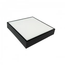 ΠΛΑΦΟΝΙΕΡΑ ΤΕΤΡΑΓΩΝΗ LED 24W 4000K 300X300X57.5MM ΜΑΥΡΗ IP54 EUROLAMP