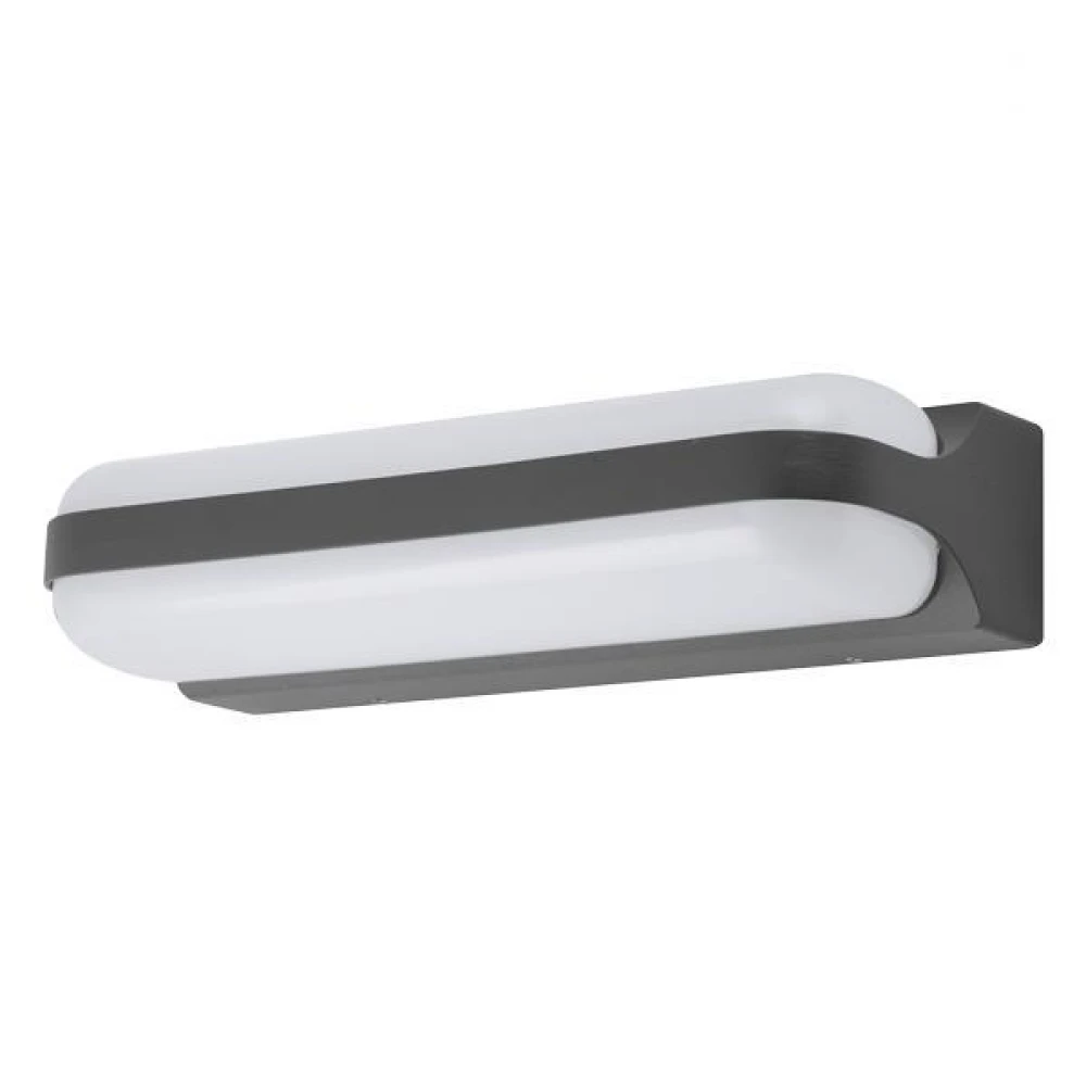 Απλίκα Τοίχου Οβάλ LED 13W 240X105X55 3000K IP65 Γκρι PRO - Eurolamp