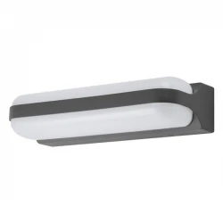 Απλίκα Τοίχου Οβάλ LED 13W 240X105X55 3000K IP65 Γκρι PRO - Eurolamp
