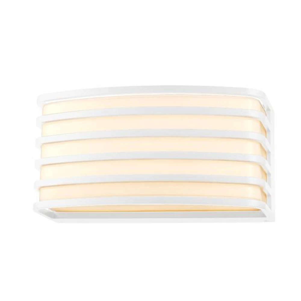 ΑΠΛΙΚΑ ΤΟΙΧΟΥ ΛΕΥΚΗ ΟΒΑΛ Ε27 MAX 20W 200X100X90MM - Eurolamp