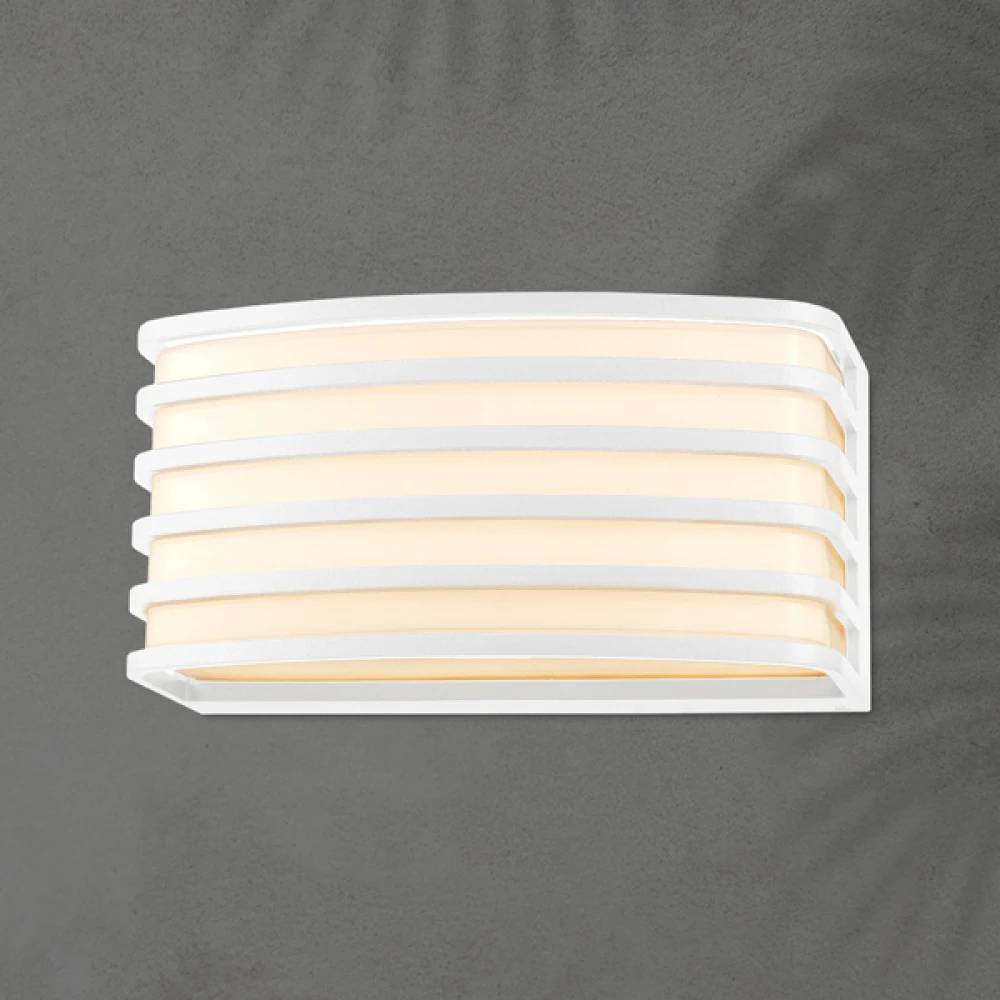 ΑΠΛΙΚΑ ΤΟΙΧΟΥ ΛΕΥΚΗ ΟΒΑΛ Ε27 MAX 20W 200X100X90MM - Eurolamp