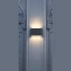 ΑΠΛΙΚΑ ΤΟΙΧΟΥ ΑΛΟΥΜΙΝΙΟΥ UP -DOWN 6W 264Lm 3CCT (3000-4000-6500K) 115x90x35mm IP54 ΜΑΥΡΗ ARTE ILLUMINA