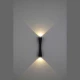 ΑΠΛΙΚΑ ΤΟΙΧΟΥ ΑΛΟΥΜΙΝΙΟΥ UP -DOWN 6W 480Lm 3000K 240x60x55mm IP54 ΜΑΥΡΗ ARTE ILLUMINA