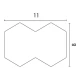 ΑΠΛΙΚΑ ΤΟΙΧΟΥ ΑΛΟΥΜΙΝΙΟΥ UP -DOWN 4W 300Lm 3000K 110x80x40mm IP54 ΜΑΥΡΗ ARTE ILLUMINA