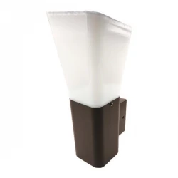 Απλίκα Τοίχου Τετράγωνη E27 96X122X250 IP54 ΓΚΡΙ - Eurolamp