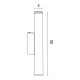 ΑΠΛΙΚΑ ΤΟΙΧΟΥ UP-DOWN ΠΛΑΣΤΙΚΗ LED 2x5W 203Lm 3000K 40x73x300mm IP44 ΜΑΥΡΗ ARTE ILLUMINA