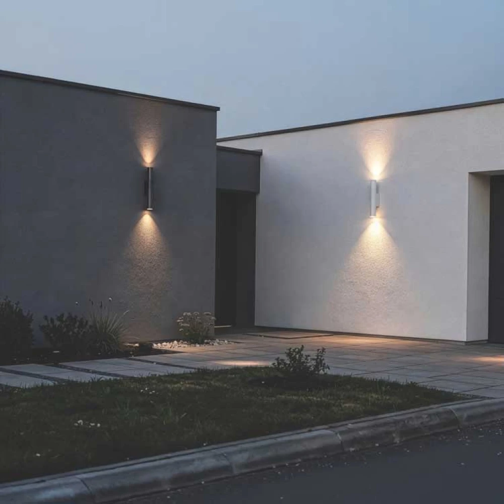 ΑΠΛΙΚΑ ΤΟΙΧΟΥ UP-DOWN ΠΛΑΣΤΙΚΗ LED 2x5W 203Lm 3000K 40x73x300mm IP44 ΜΑΥΡΗ ARTE ILLUMINA