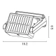 ΗΛΙΑΚΟΣ ΠΡΟΒΟΛΕΑΣ 10W 1000LM 6500K IP65 152x121x59mm ΜΕ ΑΝΙΧΝΕΥΤΗ ΚΙΝΗΣΗΣ ΚΑΙ ΑΥΤΟΜΑΤΗ ΠΕΡΙΣΤΡΟΦΗ ARTE ILLUMINA