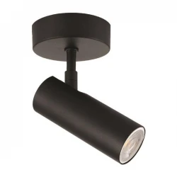 ΣΠΟΤ ΟΡΟΦΗΣ ΡΟΖΕΤΑ ΜΟΝΗ GU10 SLIM ΜΑΥΡΗ - Eurolamp