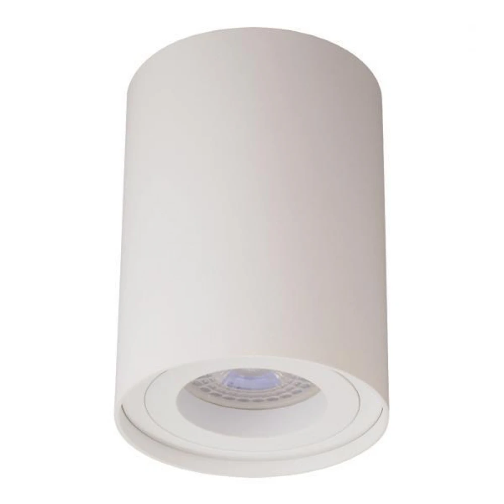 Φωτιστικό Κύλινδρος Οροφής GU10 Φ80X100 Μαύρο ή Λευκό - Eurolamp