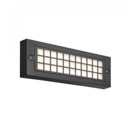 ΦΩΤΙΣΤΙΚΟ ΤΟΙΧΟΥ LED 6W 255X30X90 3CCT IP65 ΜΑΥΡΟ"SENARIO" - Eurolamp