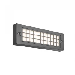 ΦΩΤΙΣΤΙΚΟ ΤΟΙΧΟΥ LED 6W 255X30X90 3CCT IP65 ΓΡΑΦΙΤΗΣ "SENARIO" - Eurolamp