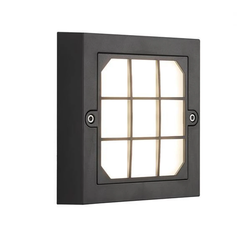 ΦΩΤΙΣΤΙΚΟ ΤΟΙΧΟΥ LED 6W 135X135X32 3CCT IP65 ΜΑΥΡΟ"SENARIO" - Eurolamp