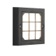 ΦΩΤΙΣΤΙΚΟ ΤΟΙΧΟΥ LED 6W 135X135X32 3CCT IP65 ΜΑΥΡΟ"SENARIO" - Eurolamp