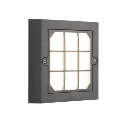 ΦΩΤΙΣΤΙΚΟ ΤΟΙΧΟΥ LED 6W 135X135X32 3CCT IP65 ΓΡΑΦΙΤΗΣ "SENARIO" - Eurolamp
