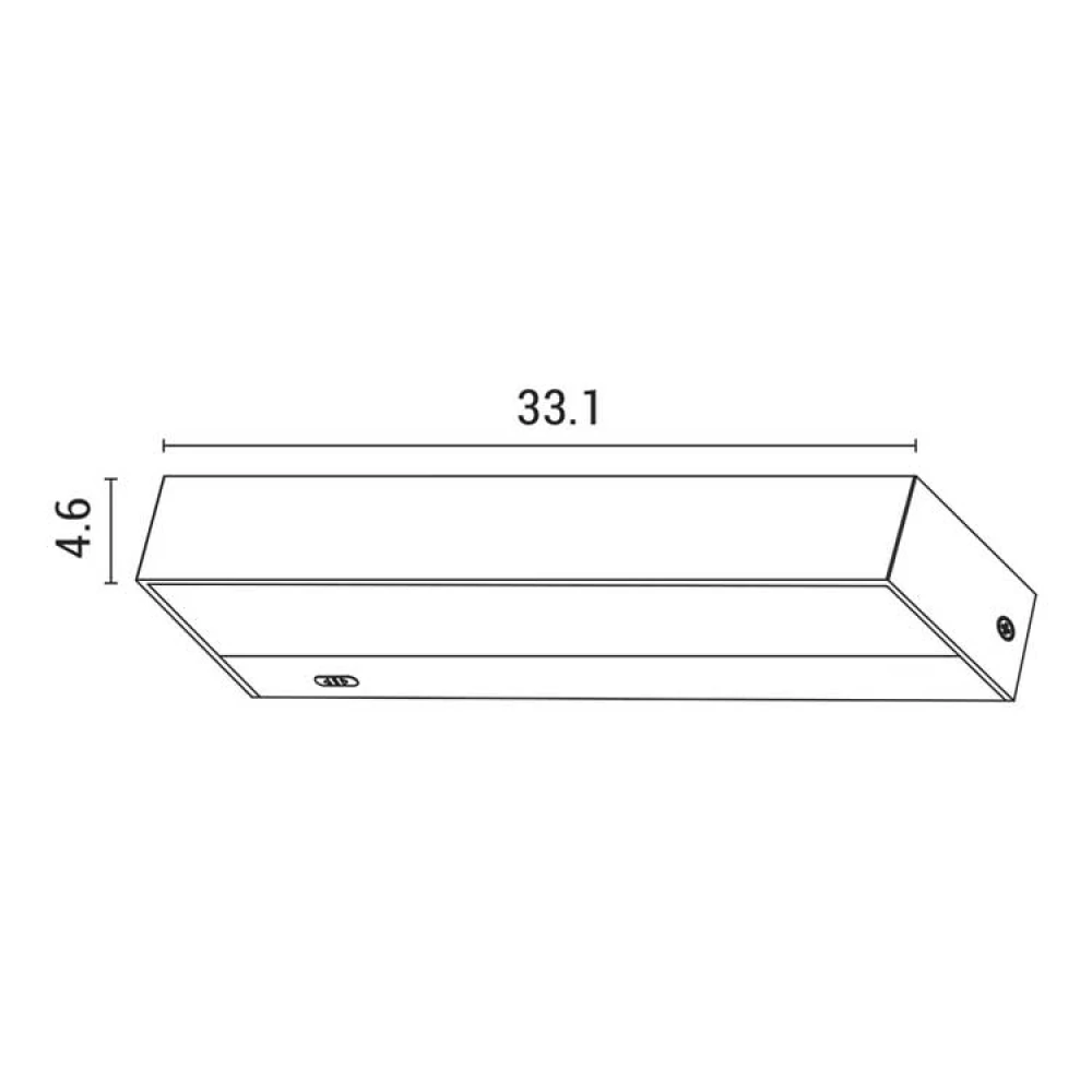 ΦΩΤΙΣΤΙΚΟ ΤΟΙΧΟΥ LED UP-DOWN ΠΛΑΣΤΙΚΟ 16W 986Lm 3CCT (3000-4000-6500K) 331x46x83mm IP65 ΜΑΥΡΟ ARTE ILLUMINA