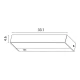 ΦΩΤΙΣΤΙΚΟ ΤΟΙΧΟΥ LED UP-DOWN ΠΛΑΣΤΙΚΟ 16W 986Lm 3CCT (3000-4000-6500K) 331x46x83mm IP65 ΜΑΥΡΟ ARTE ILLUMINA