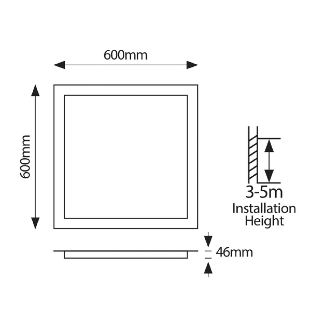 ΦΩΤΙΣΤΙΚΟ BACKLIGΗΤ UGR19 60X60 27-34-40-48W 3000Κ 220-240V ΛΕΥΚΟ EUROLAMP