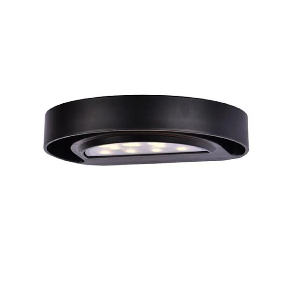 Αδιάβροχη LED CREE Απλίκα 7W Από Αλουμίνιο 45º 230V Σε Μαύρο Χρώμα IP54 FOCUS Eurolamp
