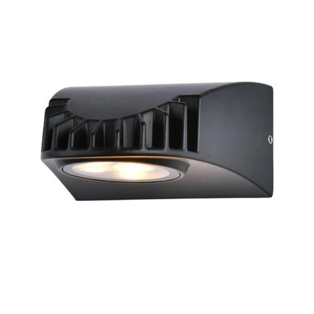 Αδιάβροχη LED CREE Απλίκα 3W Από Αλουμίνιο 45º 230V Σε Μαύρο IP54 FOCUS Eurolamp