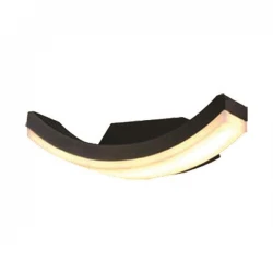Αδιάβροχη LED Eveligh Απλίκα 6W Από Αλουμίνιο 45º 230V Σε Μαύρο Χρώμα IP54 VISION Eurolamp