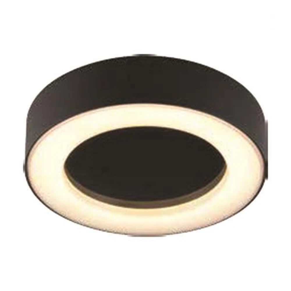 Αδιάβροχη LED Eveligh Στρογγυλό Απλίκα 10W Από Αλουμίνιο 60º 230V Σε Μαύρο Χρώμα IP54 VISION Eurolamp
