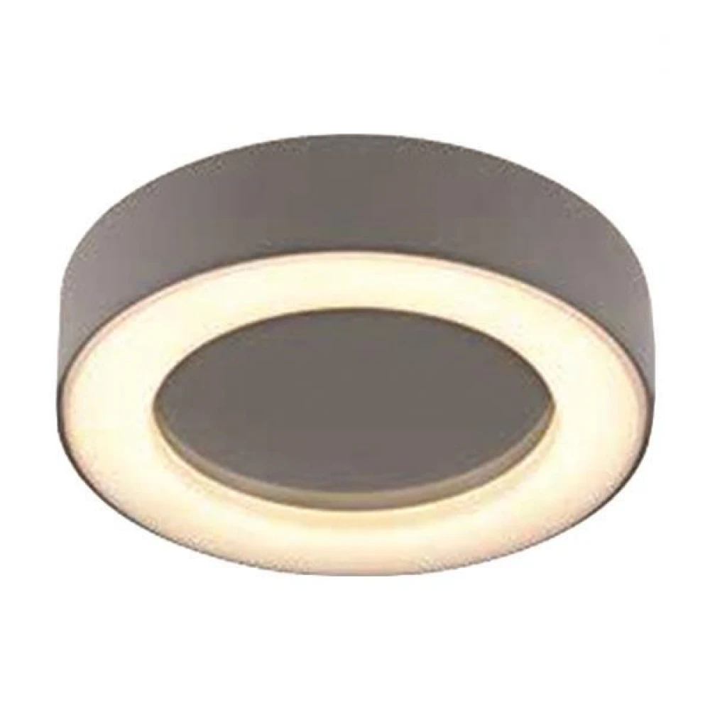 Αδιάβροχη LED Eveligh Στρογγυλό Απλίκα 10W Από Αλουμίνιο 60º 230V Σε Γκρι Χρώμα IP54 VISION Eurolamp