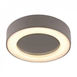 Αδιάβροχη LED Eveligh Στρογγυλό Απλίκα 10W Από Αλουμίνιο 60º 230V Σε Γκρι Χρώμα IP54 VISION Eurolamp