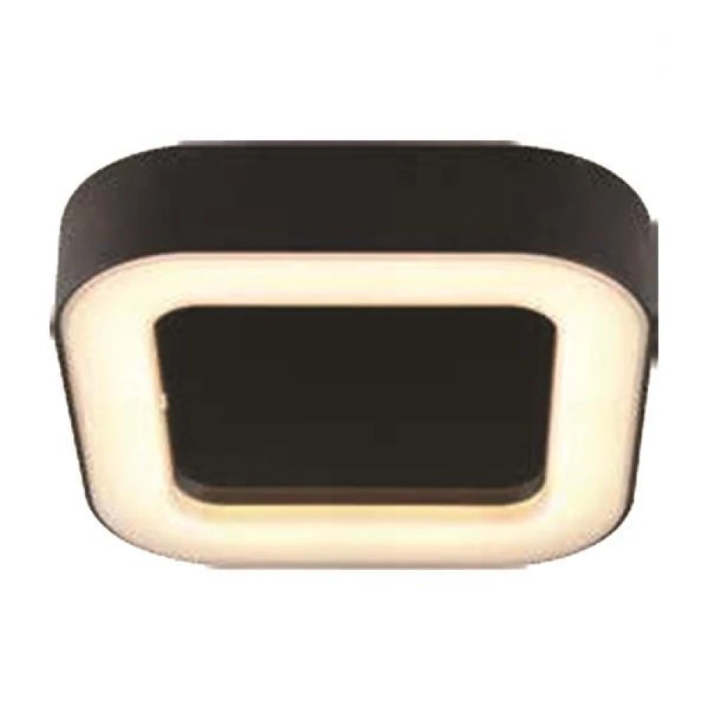 Αδιάβροχη LED Eveligh Απλίκα 10W Από Αλουμίνιο 60º 230V Σε Μαύρο Χρώμα IP54 VISION Eurolamp