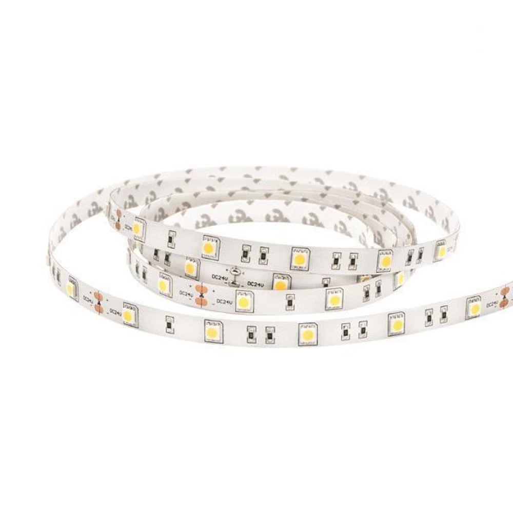5 Μέτρα Led Ταινία 14,4W 12V IP20 VALUE - Eurolamp Θερμό Λευκό 3000K