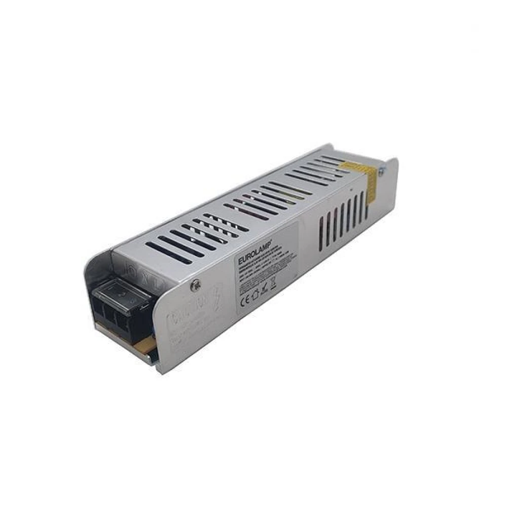 ΤΡΟΦΟΔΟΤΙΚΟ ΜΕΤΑΛΛΙΚΟ SLIM 12V DC 120W IP20 EUROLAMP