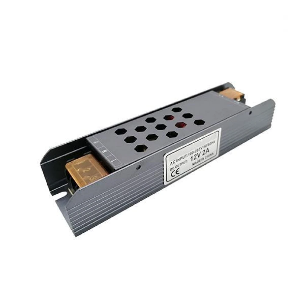 ΤΡΟΦΟΔΟΤΙΚΟ ΜΕΤΑΛΛΙΚΟ SLIM 12V DC 36W IP20 EUROLAMP