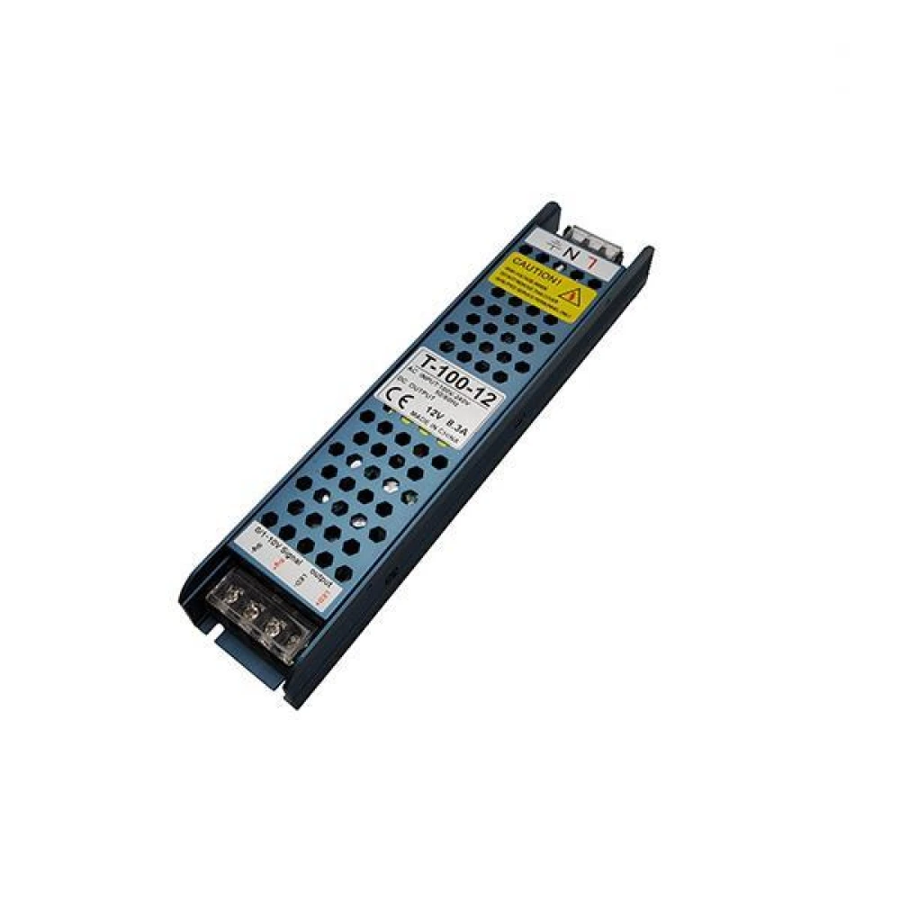 ΤΡΟΦΟΔΟΤΙΚΟ ΜΕΤΑΛΛΙΚΟ SLIM 12V DC DIMMING (1-10V) 100W IP20 EUROLAMP