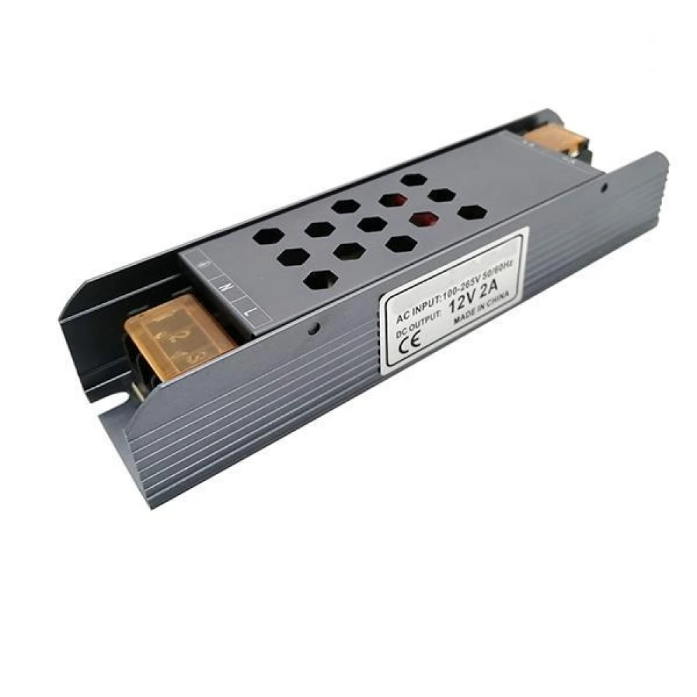 ΤΡΟΦΟΔΟΤΙΚΟ ΜΕΤΑΛΛΙΚΟ SLIM 24V DC 24W IP20 EUROLAMP