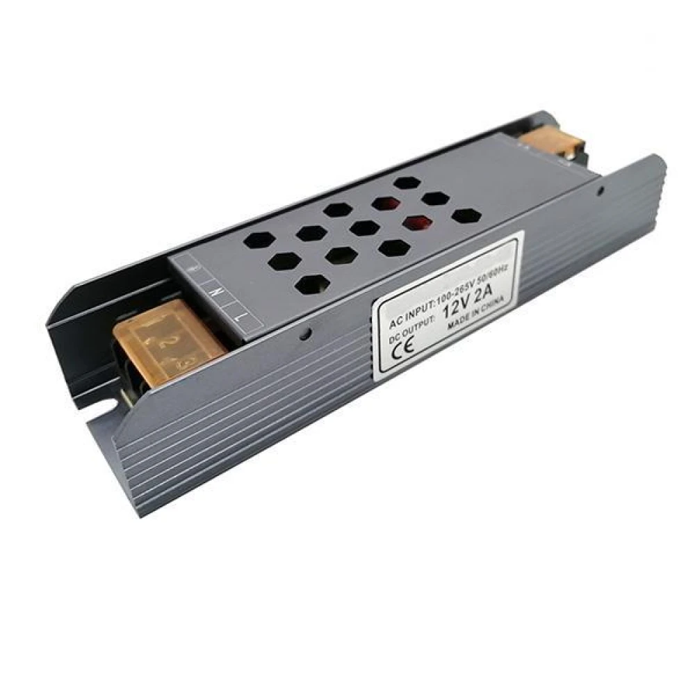 ΤΡΟΦΟΔΟΤΙΚΟ ΜΕΤΑΛΛΙΚΟ SLIM 24V DC 36W IP20 EUROLAMP