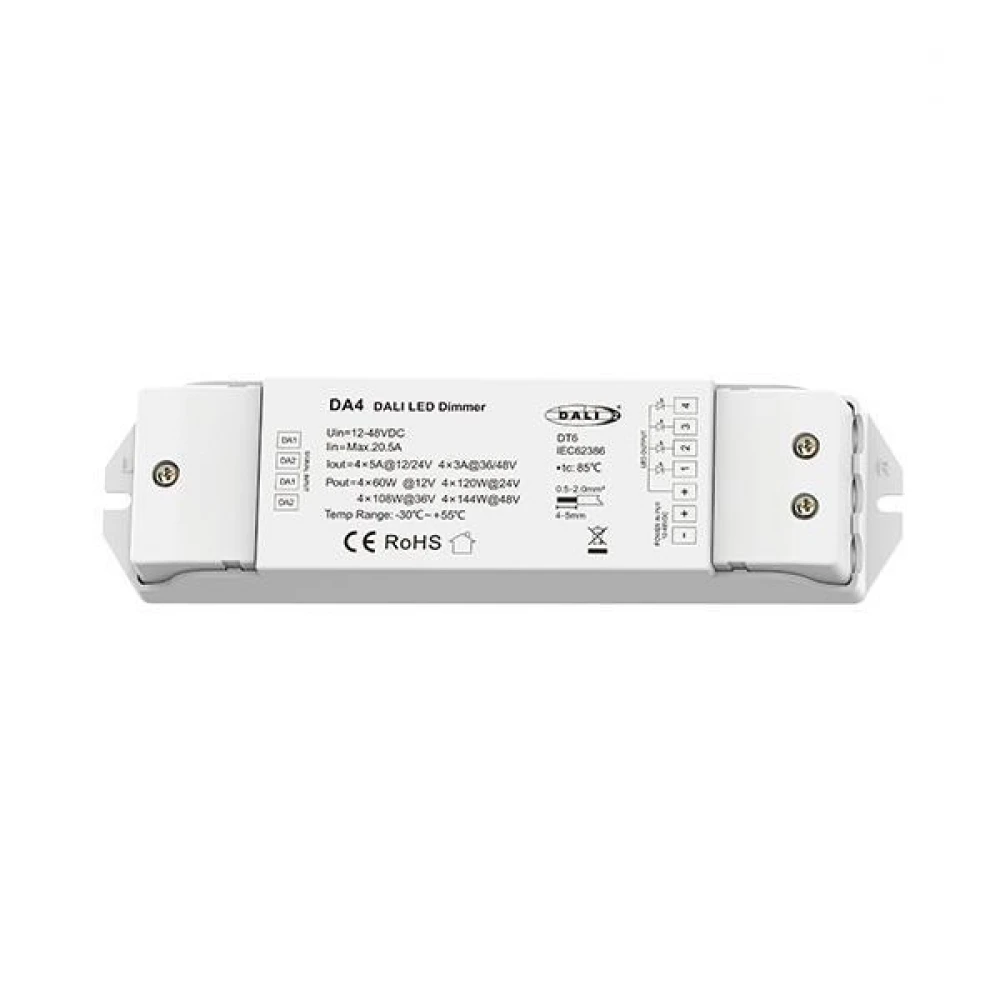 DALI LED DIMMER 5A*4CH 12-48VDC DA4 EUROLAMP