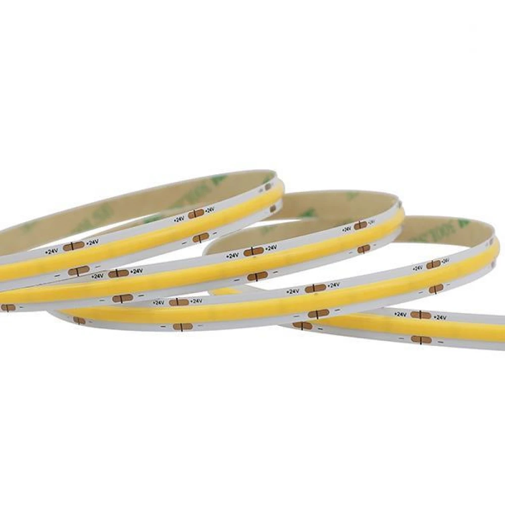 5 Μέτρα ΤΑΙΝΙΑ LED COB 5M 12W 24V 4000K 480L/M IP44 PRO Eurolamp