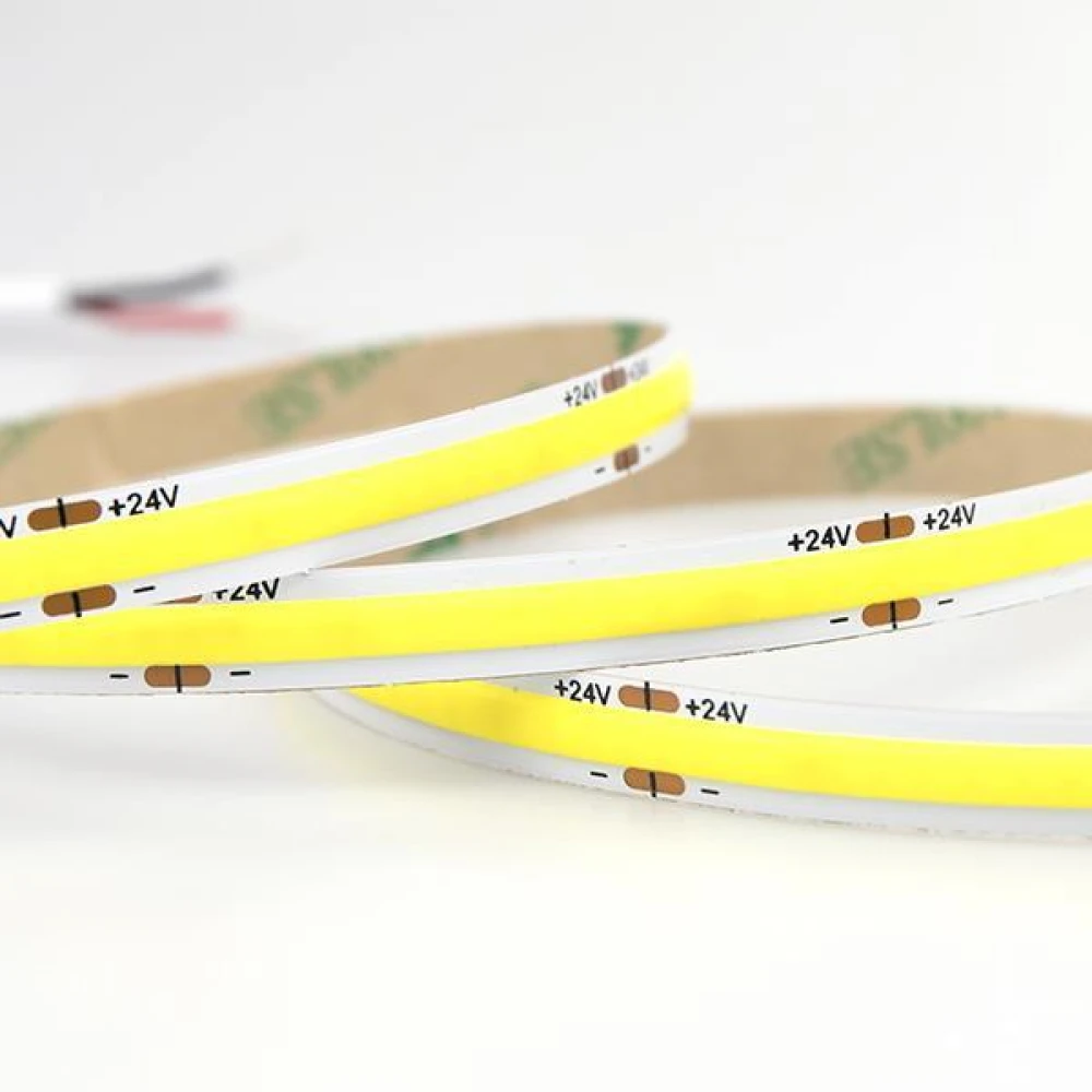 5 Μέτρα ΤΑΙΝΙΑ LED COB 5M 12W 24V ΚΙΤΡΙΝΟ 480L/M IP44 PRO EUROLAMP