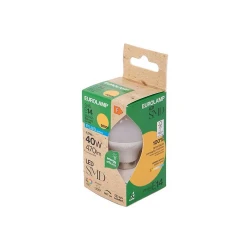 ΛΑΜΠΑ LED ΣΦΑΙΡΙΚΗ 4.9W 470lm Ε14 3000K 175-250V EUROLAMP