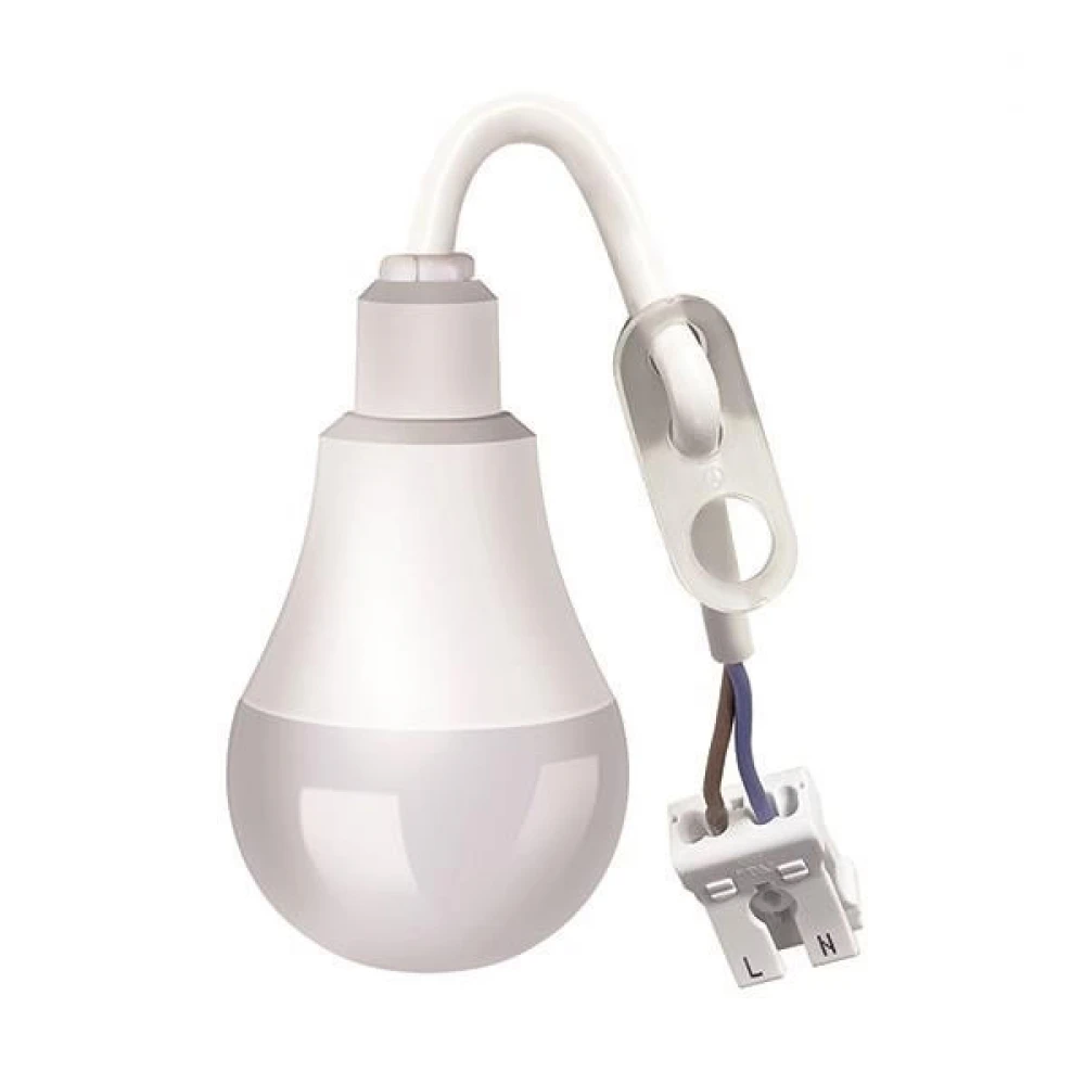 ΛΑΜΠΑ LED ΚΟΙΝΗ 9W 1000lm 4000K 220-240V ΜΕ ΚΛΕΜΜΑ EUROLAMP