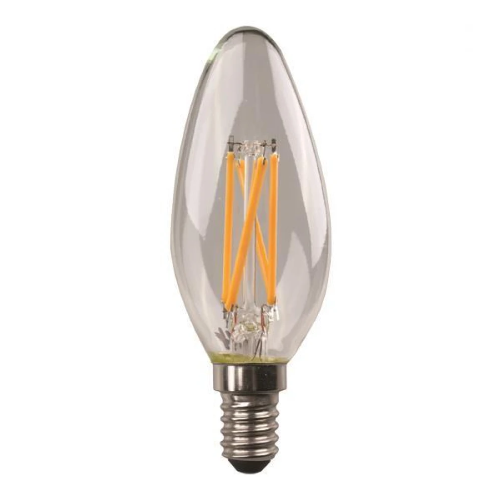 ΛΑΜΠΑ LED ΜΙΝΙΟΝ CROSSED FILAMENT 6.5W E14 220-240V DIMMABLE ΘΕΡΜΟ ΛΕΥΚΟ 3000K - Eurolamp