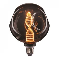 ΛΑΜΠΑ LED ΓΛΟΜΠΟΣ G125 4W E27 1800K 220-240V DENTED DNA SMOKY DIMMABLE - EUROLAMP