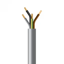 ΚΑΛΩΔΙΟ ΕΥΚΑΜΠΤΟ H05VV-F 4Χ0,75mm2 ΓΚΡΙ EUROLAMP