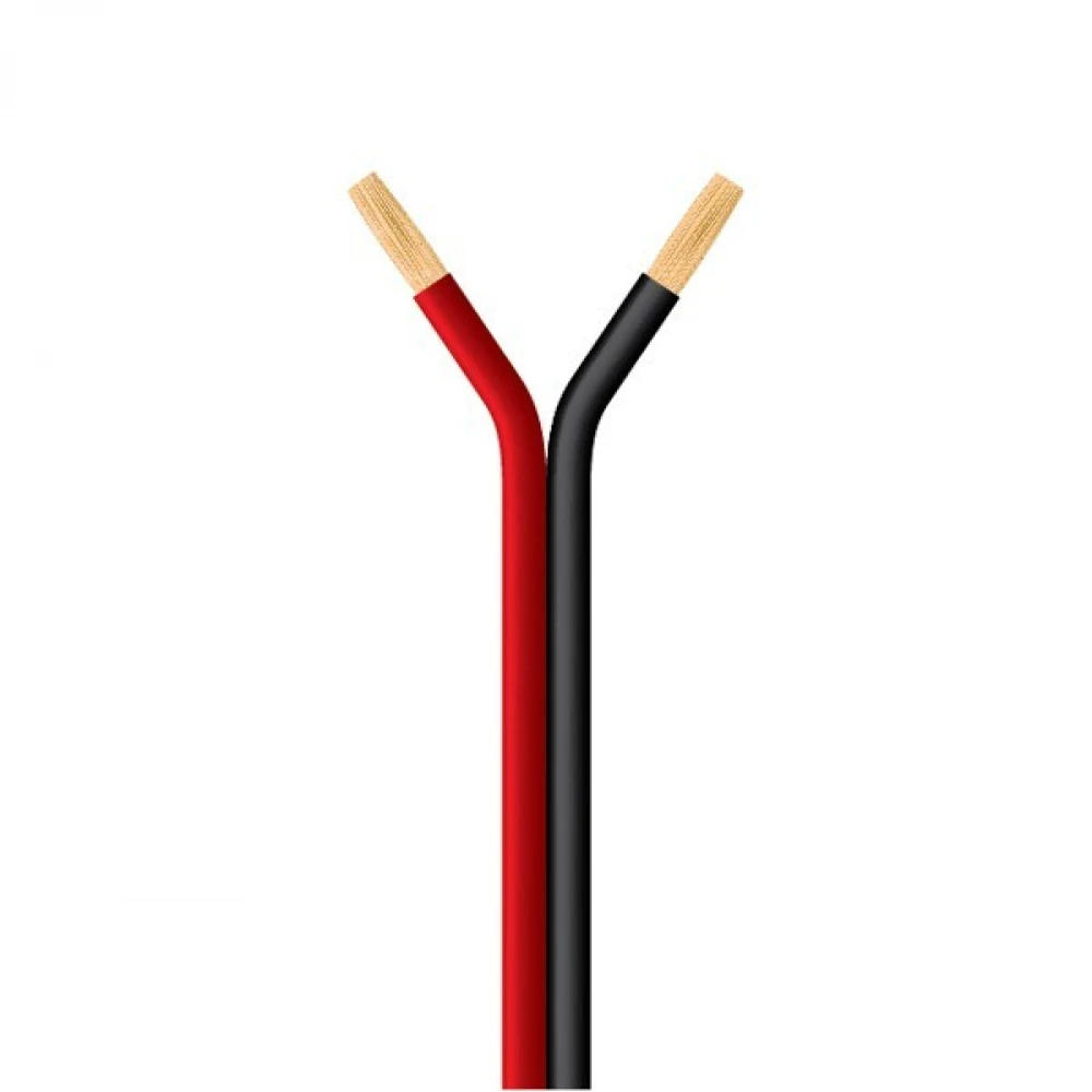 ΚΑΛΩΔΙΑ ΗΧΕΙΩΝ ΜΑΥΡΟ-ΚΟΚΚΙΝΟ 2Χ0.75mm Eurolamp