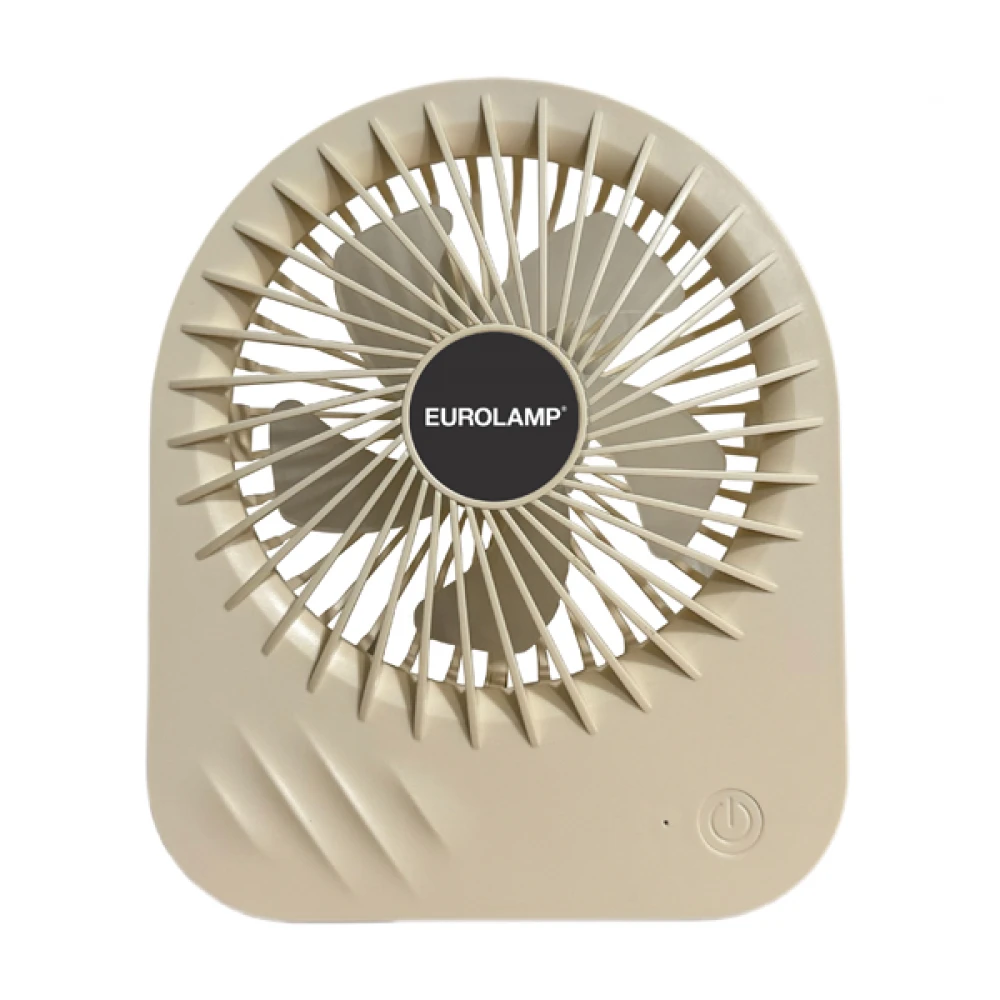 ΑΝΕΜΙΣΤΗΡΑΣ ΕΠΙΤΡΑΠΕΖΙΟΣ ΕΠΑΝΑΦΟΡΤΙΖΟΜΕΝΟΣ SLIM 4.5W ΜΠΕΖ EUROLAMP