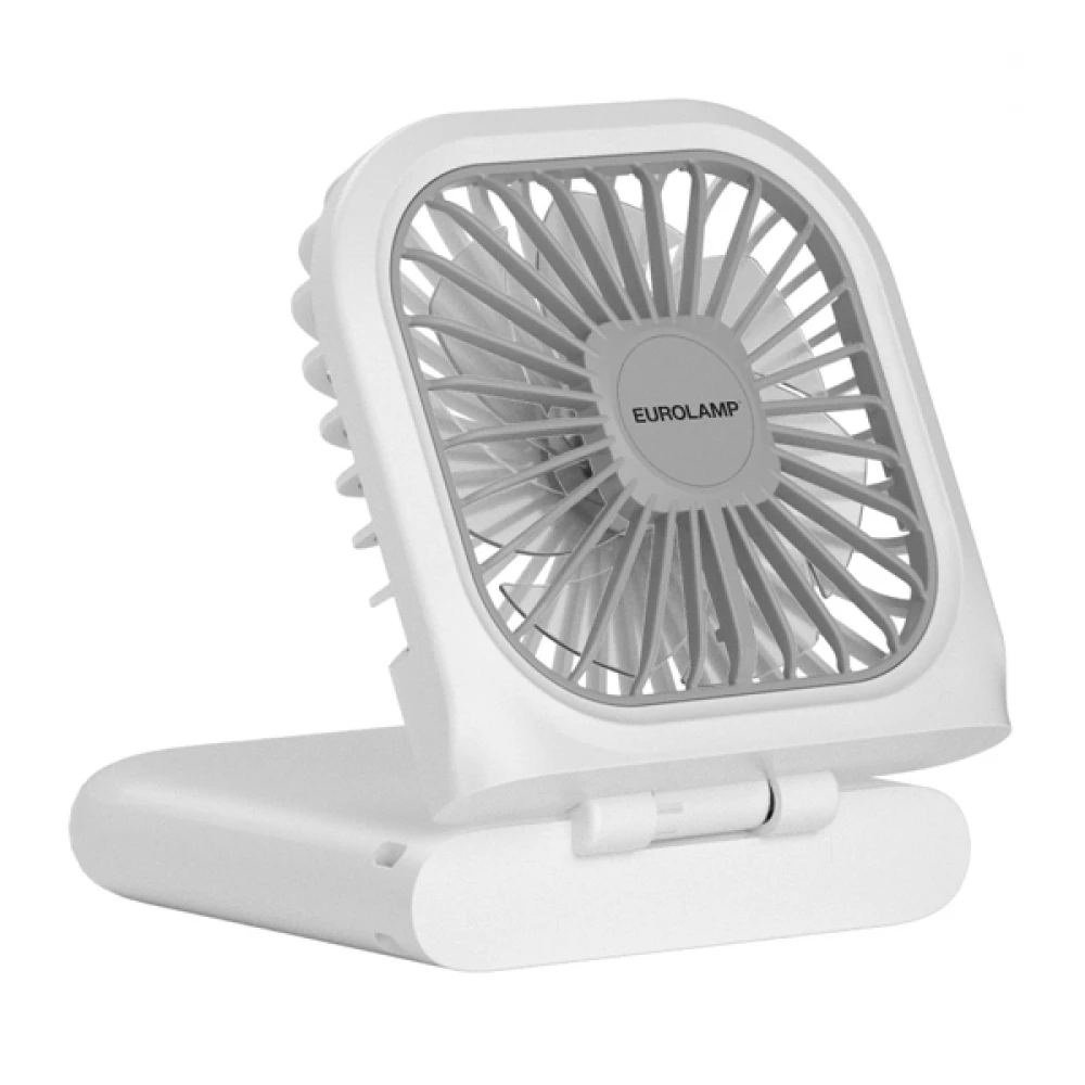 ΑΝΕΜΙΣΤΗΡΑΣ ΧΕΙΡΟΣ-ΛΑΙΜΟΥ ΕΠΑΝΑΦΟΡΤΙΖΟΜΕΝΟΣ ΚΑΙ ΑΝΑΔΙΠΛΟΥΜΕΝΟΣ 2500mAh ΛΕΥΚΟΣ EUROLAMP