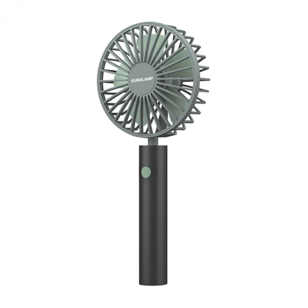 ΑΝΕΜΙΣΤΗΡΑΣ ΧΕΙΡΟΣ ΕΠΑΝΑΦΟΡΤΙΖΟΜΕΝΟΣ ΜΕ USB Φ10 2000mAh ΓΚΡΙ EUROLAMP