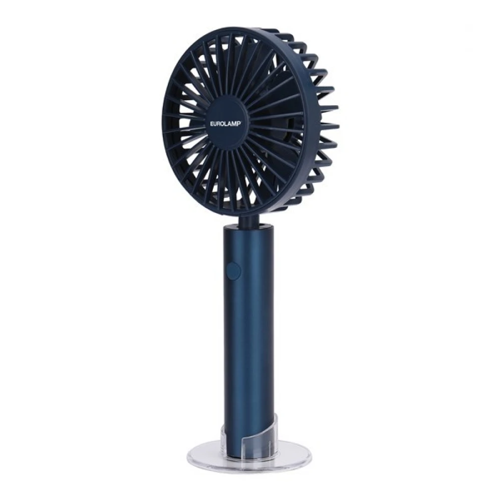 ΑΝΕΜΙΣΤΗΡΑΣ ΧΕΙΡΟΣ ΕΠΑΝΑΦΟΡΤΙΖΟΜΕΝΟΣ ΜΕ USB Φ10 2000mAh ΜΠΛΕ EUROLAMP