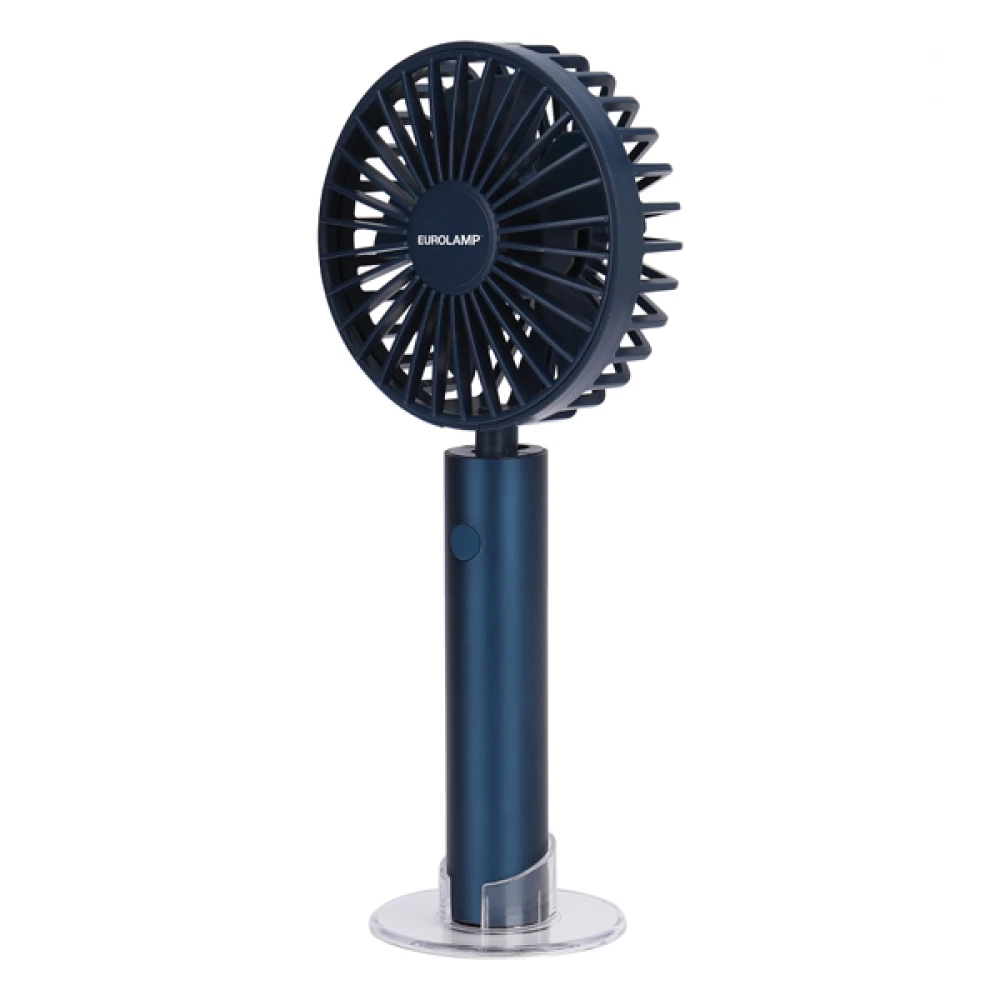 ΑΝΕΜΙΣΤΗΡΑΣ ΧΕΙΡΟΣ ΕΠΑΝΑΦΟΡΤΙΖΟΜΕΝΟΣ ΜΕ USB Φ10 2000mAh ΜΠΛΕ EUROLAMP